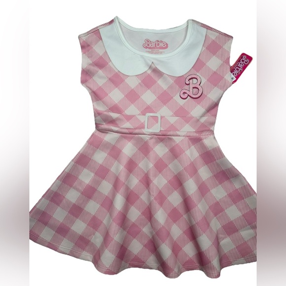 Barbie Other - Barbie Movie Pink Dress Girl’s Kids Soft Stretchy Pull On Dress choose size